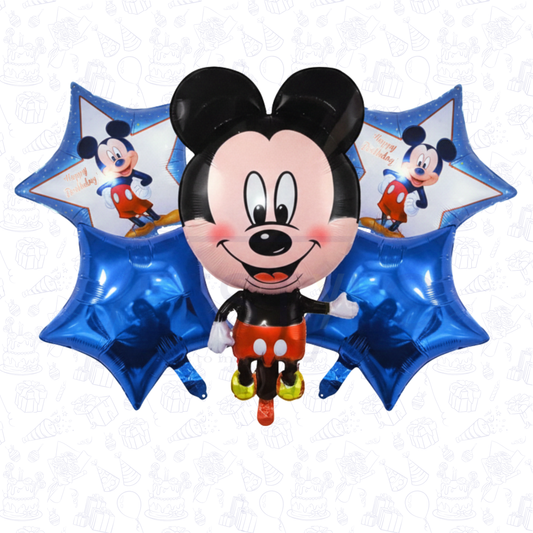 Mickey Mouse Birthday 5 pcs Foil Balloons