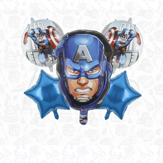 Captain America 5 pcs Foil Balloons