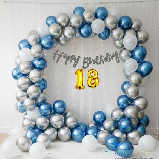 Milestone 18th Birthday Decoration Kit (57 Pcs)