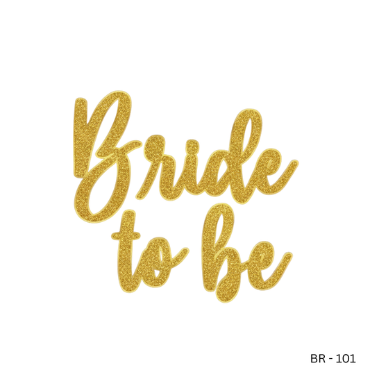 Bride To Be Glitter Banner
