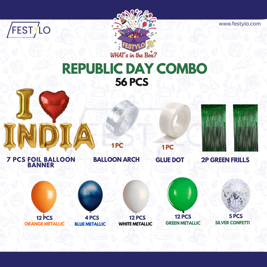 I Love India Decor (56 pcs)