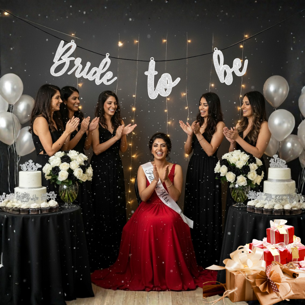 Silver Bride To Be Banner