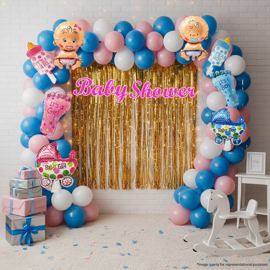 Baby Shower Balloon Decoration Kit (63 pcs)