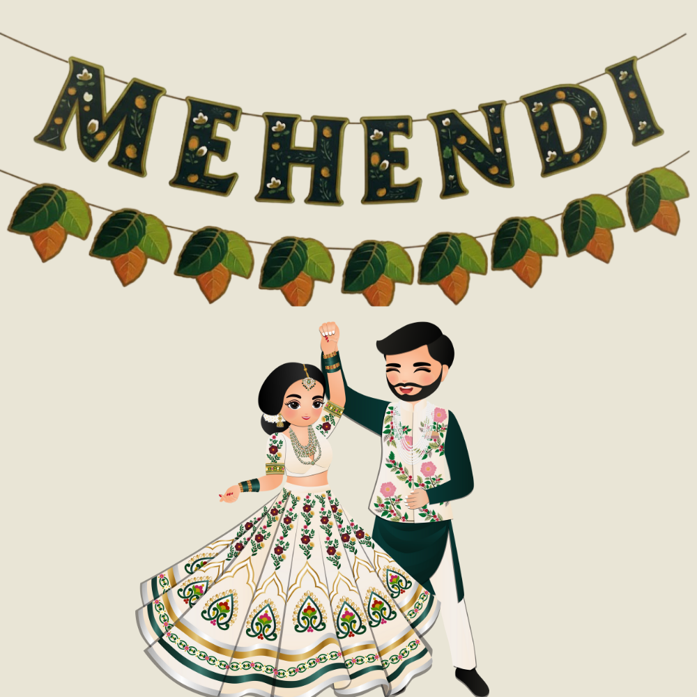 MEHENDI Decoration Banner Set