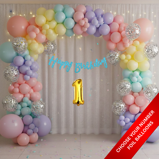 Pastel Theme Birthday Combo Kit