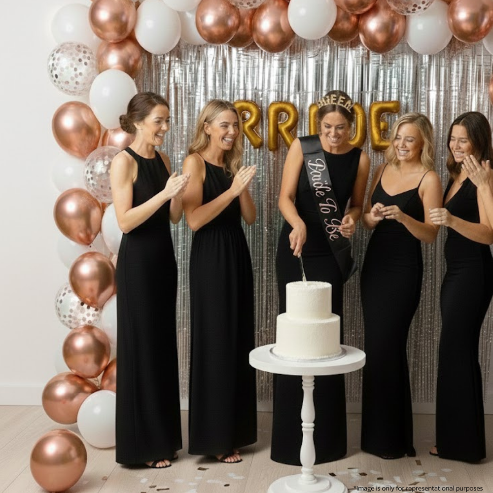 Bride To Be Black Sash Set (50 pcs)