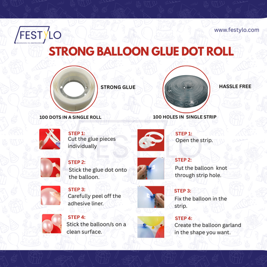 50th Anniversary Combo Decoration Kit (50 Pcs) – Red, White & Gold Theme