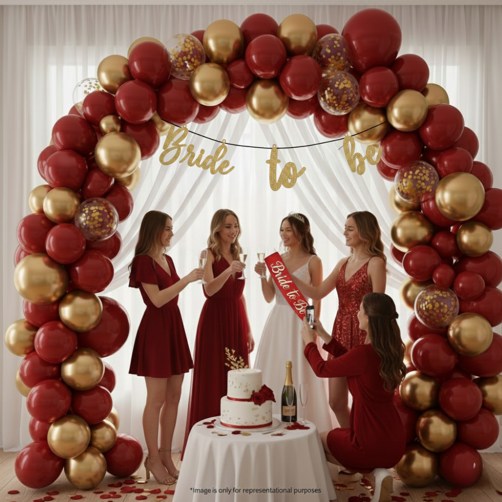 Golden Bride To Be Decoration Set (26 pcs)