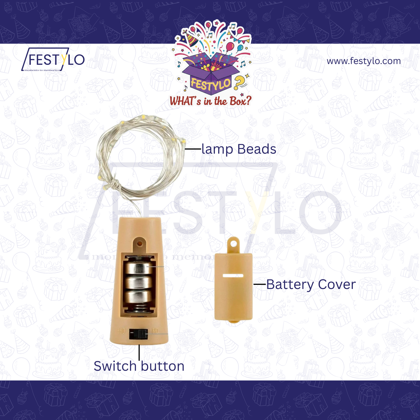 LED Cork Fairy Light (2m)