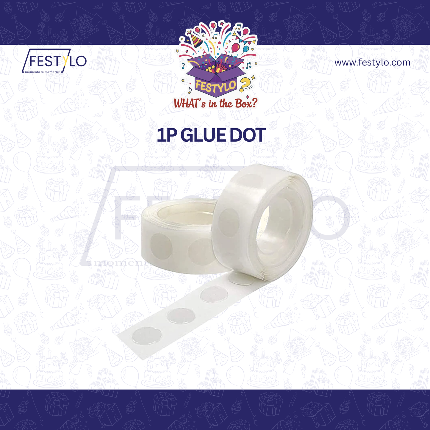 Transparent Balloon Glue Dot Roll