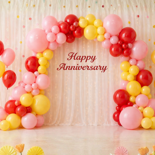 Colorful Anniversary Decoration Kit (64 pcs)