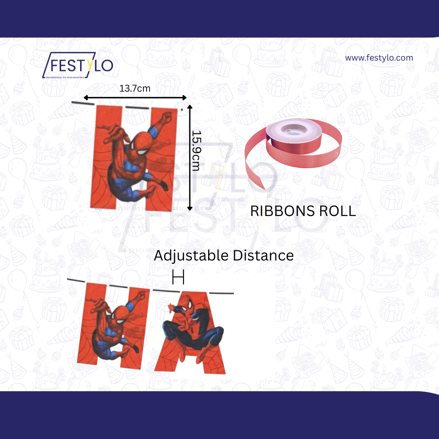 Spiderman Birthday Banner Party Decoration