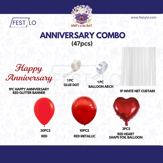 Romantic Anniversary Decoration Kit (47 pcs)