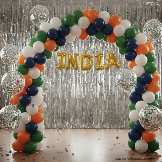 India Tricolor Republic Day Decor (59 pcs)