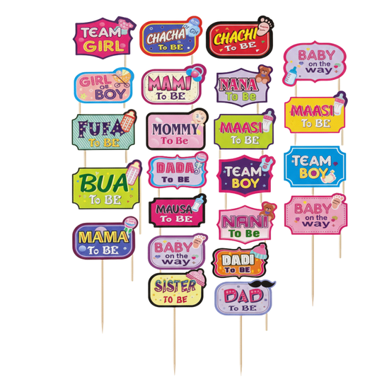 Baby Shower Photo Props Set