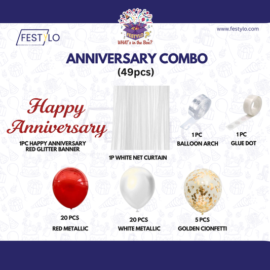 Anniversary Combo Decoration Kit (49 pcs)