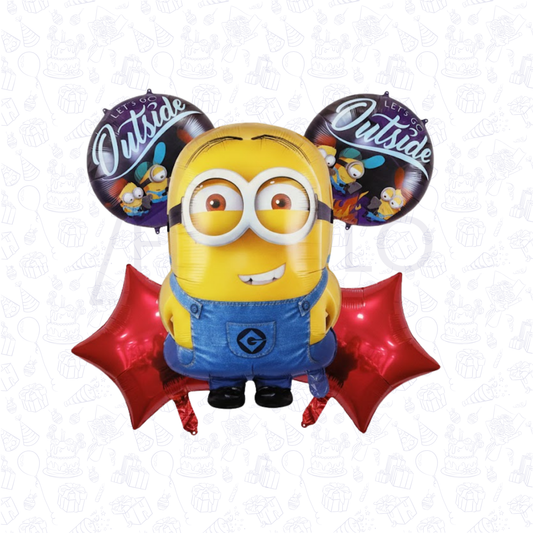 Minion Theme Birthday 5 pcs Foil Balloons