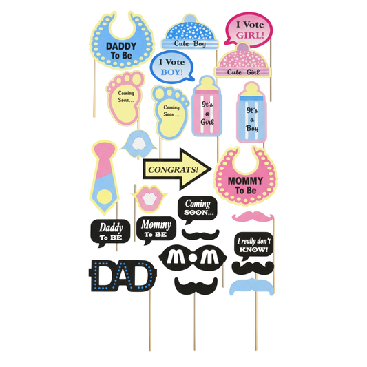 Baby Shower Photo Props Kit