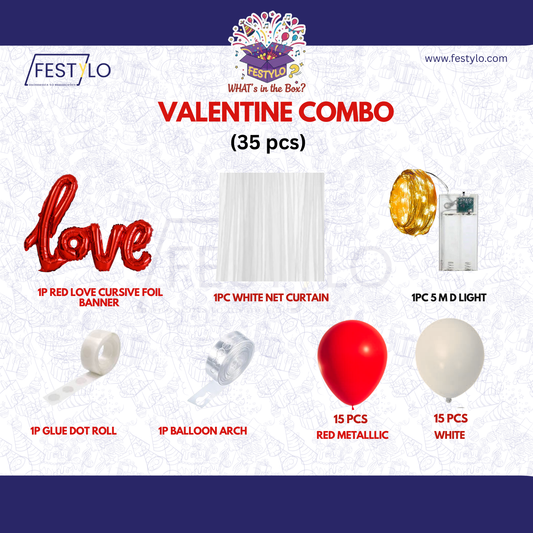 Romantic Valentine Lighted Room Décor (35 pcs)