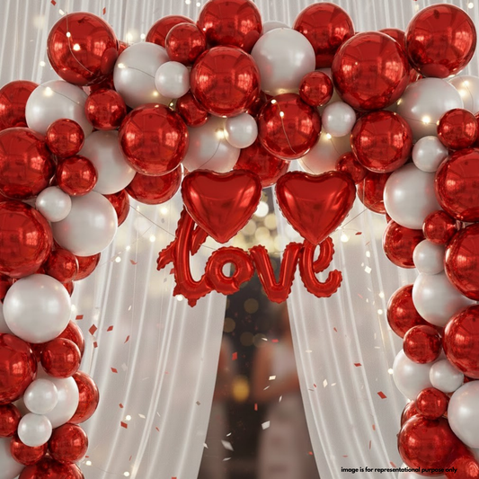 Anniversary & Valentine Room Decor Lighted Combo (31 pcs)