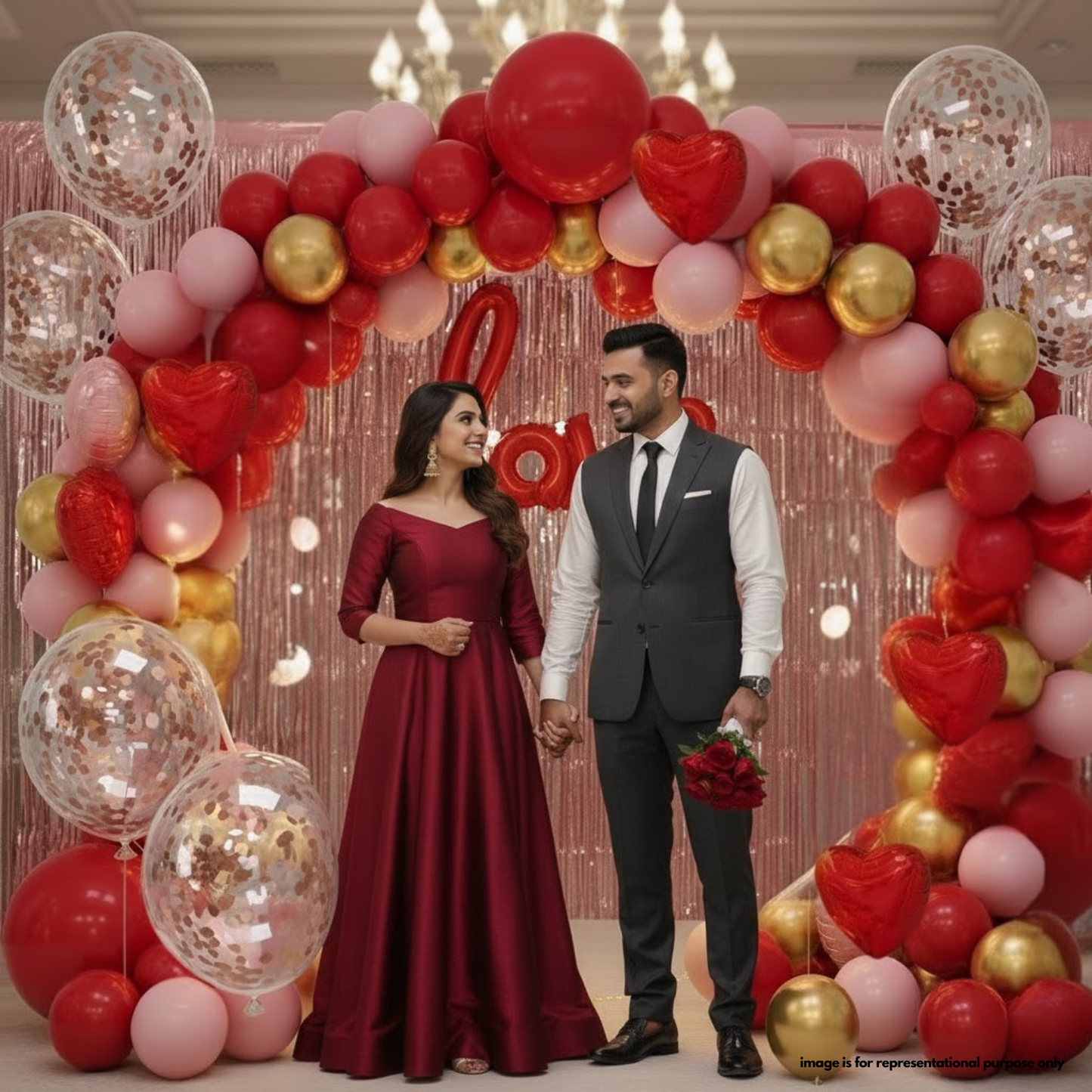 Anniversary & Valentine Love Room Decoration Combo | Festylo