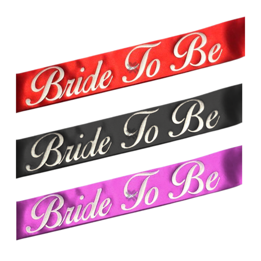 Bride To Be Party Sash