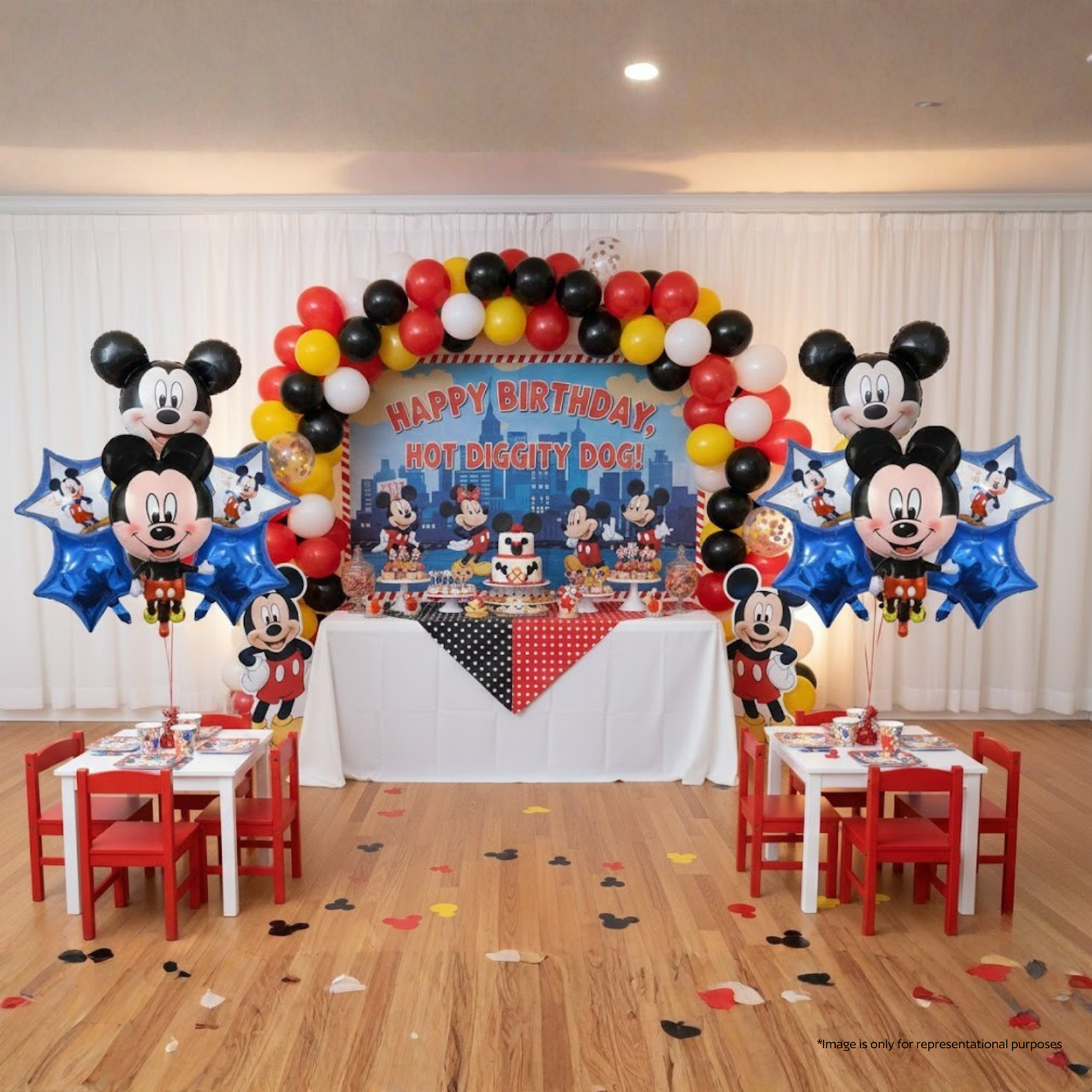 Mickey Mouse Birthday 5 pcs Foil Balloons