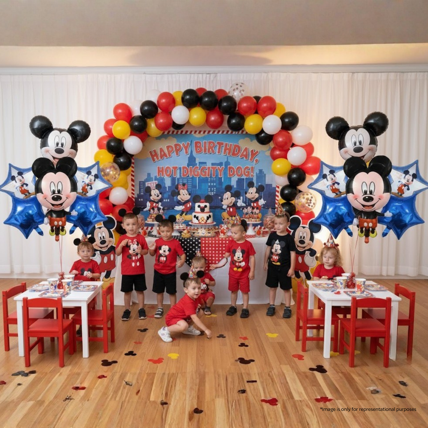 Mickey Mouse Birthday 5 pcs Foil Balloons