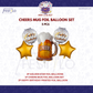 Cheers Beer Mug Birthday 5 pcs Foil Balloon