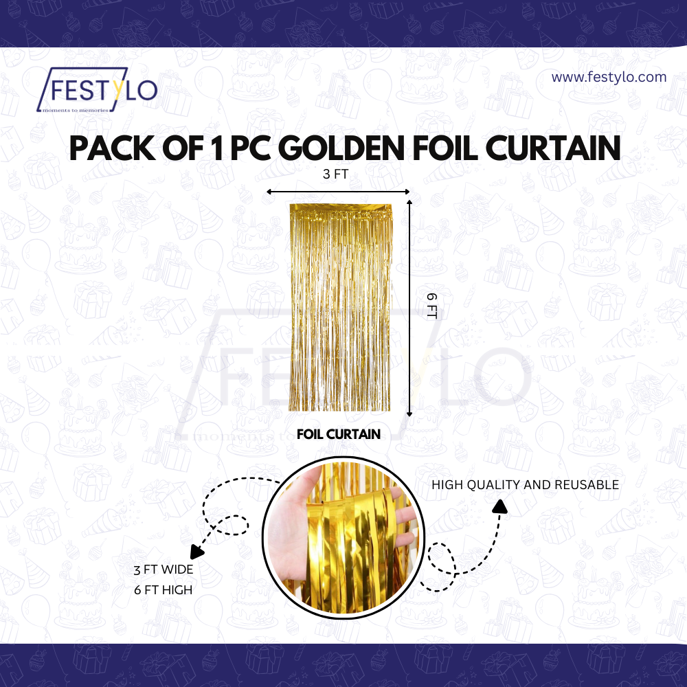 18th Birthday Golden Party Decoration (33 pcs)