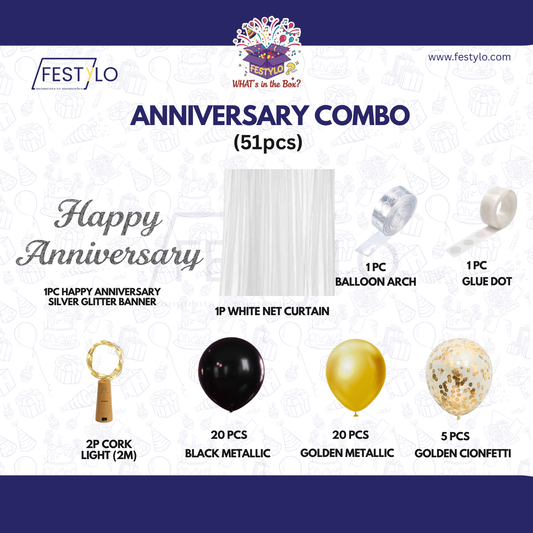Anniversary Combo Decoration Kit (49 pcs)