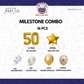 Golden 50th Birthday Decoration Set (16 pcs)