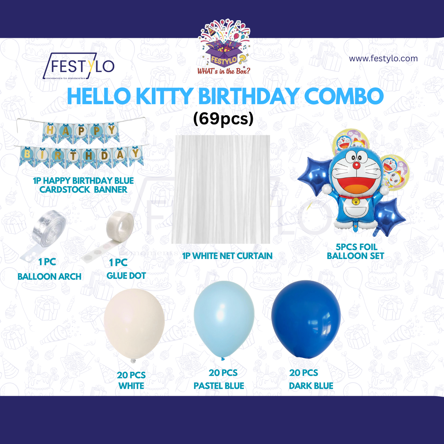 Doraemon Blue Arch Combo