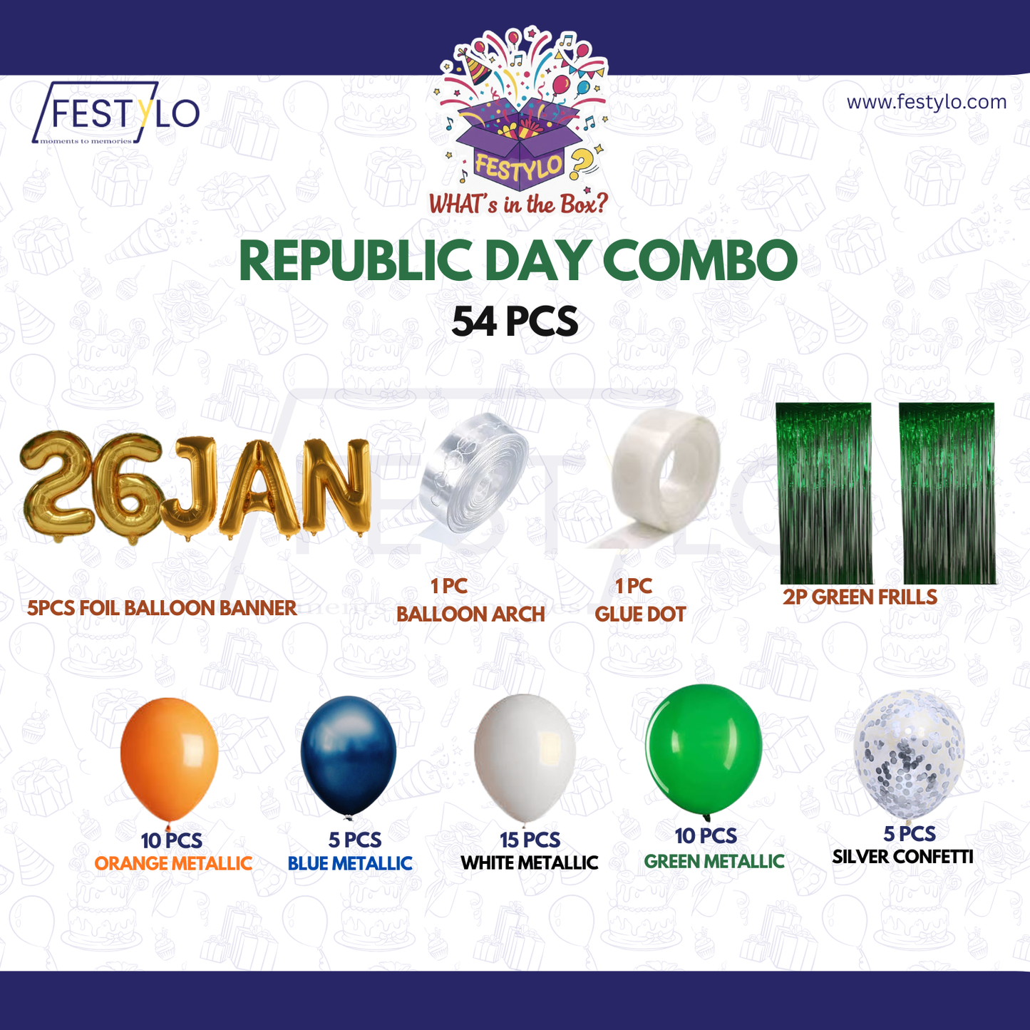 26 January Decor (54 pcs)