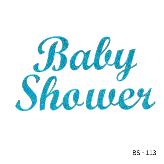 Glitter Baby Shower banner