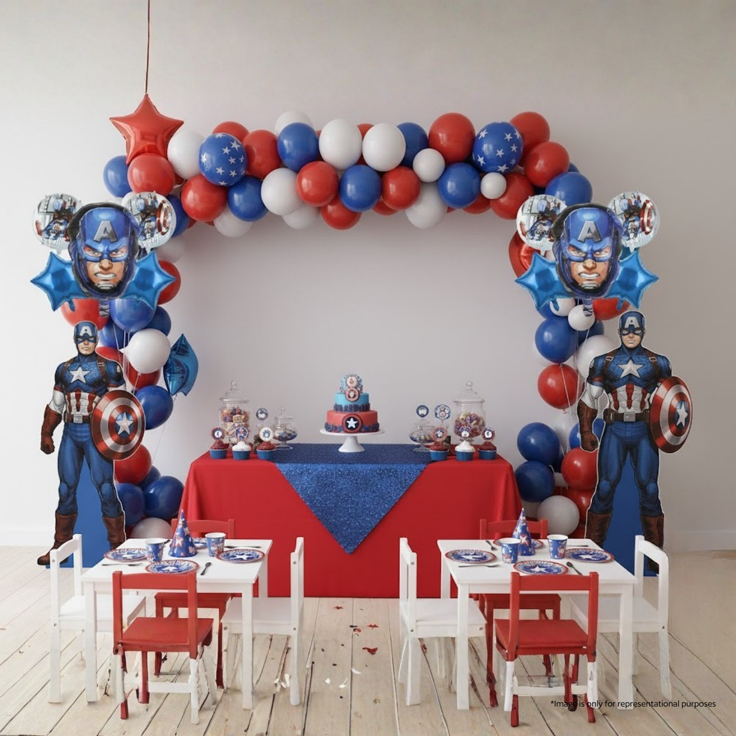 Captain America 5 pcs Foil Balloons