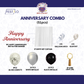 Black Silver Anniversary Decoration Combo (51 pcs)