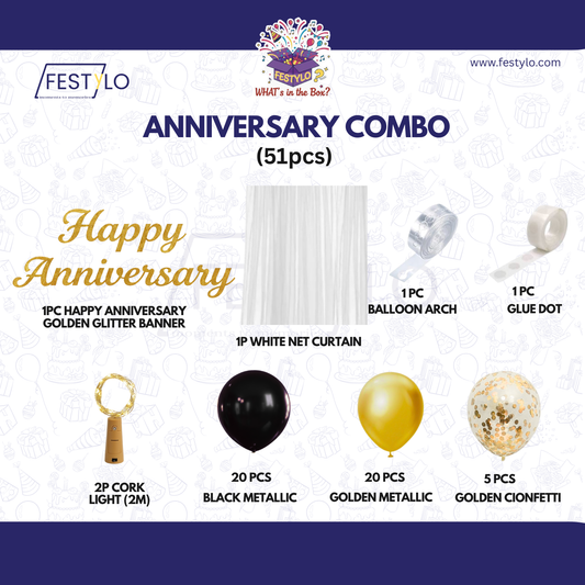 Anniversary Combo Decoration Kit (49 pcs)