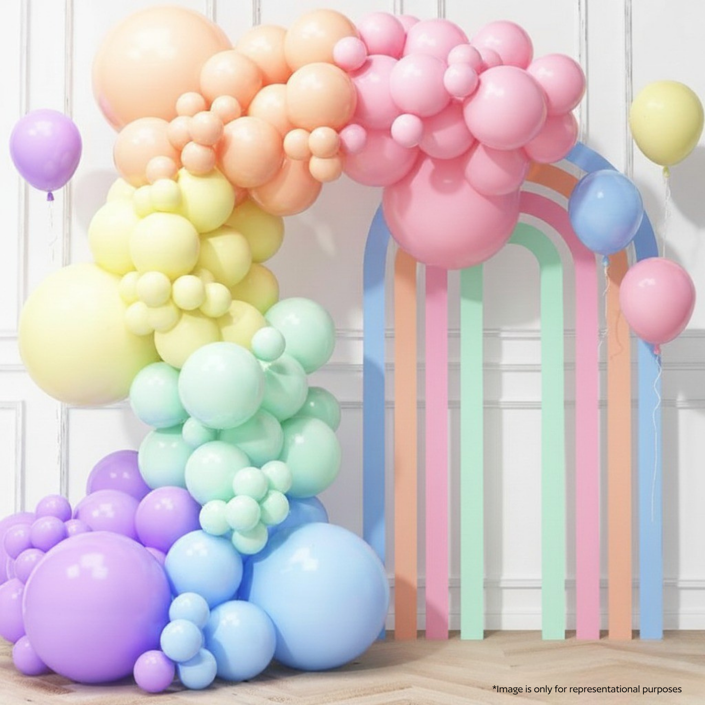 Pastel Balloon Pack of 100pcs (mix)