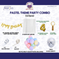 Pastel Theme Birthday Combo Kit with Golden banner