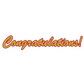 Gold Congratulations Banner Party Decor