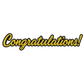 Gold Congratulations Banner With Black
