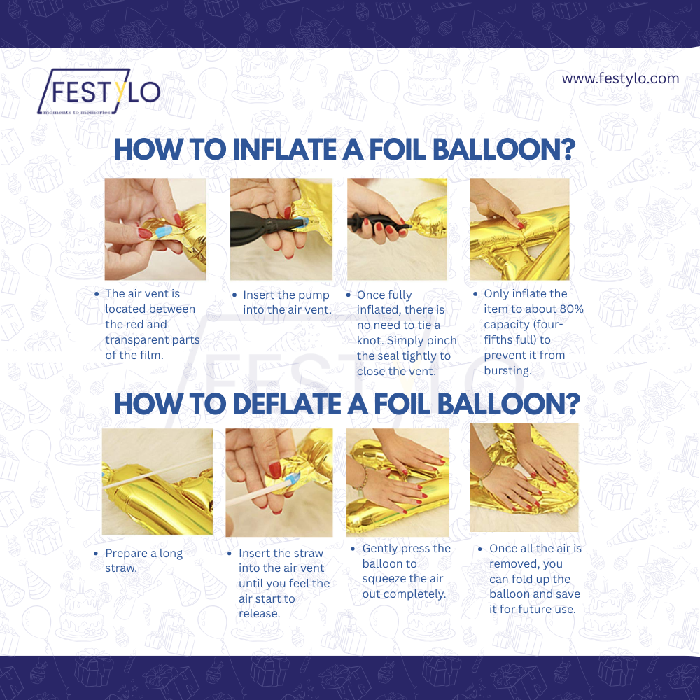 Baby Boy First Birthday 5 pcs Foil Balloons
