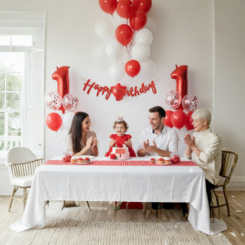 Rose Gold Birthday Decoration Combo