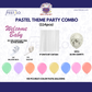 Pastel Theme Party Combo Decoration Kit (114 pcs) – Welcome Baby Balloon Arch Set