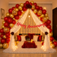 Red Golden Theme Anniversary Decoration Combo – 59 Pcs