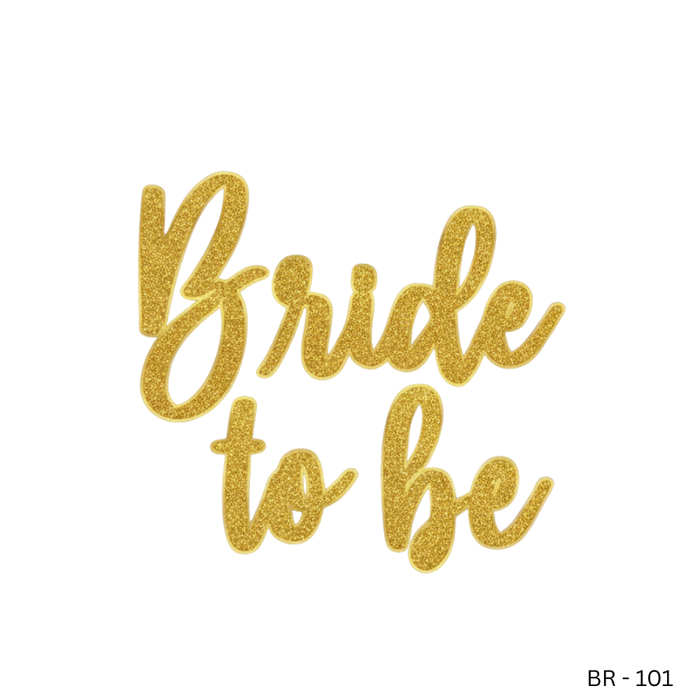 Bride To Be Glitter Banner