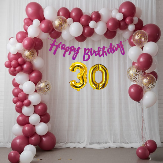 30th Milestone Birthday Decoration Kit