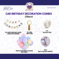 Car Birthday Decoration Combo – 29 Pcs | Pastel Multicolour