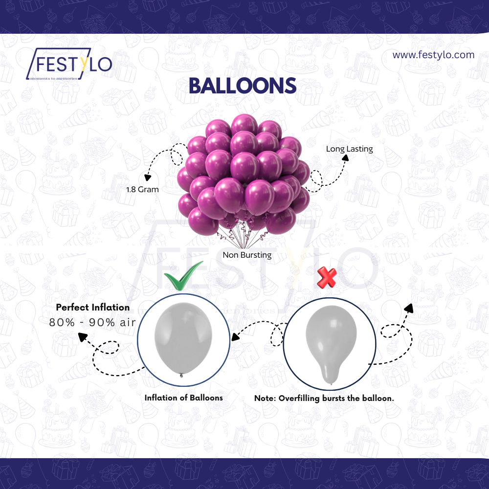 Baby Shower Balloon Decor Combo (62 pcs)